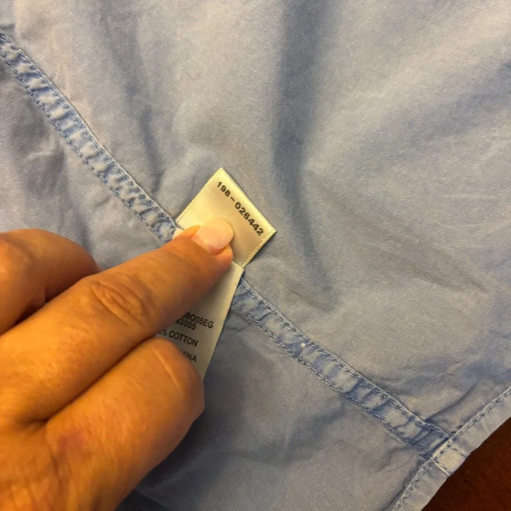 True Religion | Mens S | Western Pearl Snap Shirt Light Blue Cotton Long Sleeve